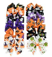 3 inch Baby Halloween Grosgrain Ribbon Bows WITH Clip Girls ...