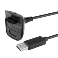 2PCS USB充電ケーブル充電器Microsoft Xbox360 Xbox360スリムワイヤレスゲームコントローラー充電器電源アダプターに互換性があります