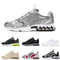 discount men spiridon caged 2 running shoes metallic silver triple white varsity red black grey women classic outdoor sport shoes size 3645
