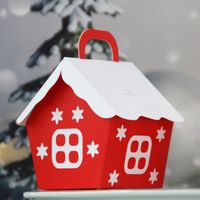 100pcs Casa de la Navidad Forma Caramelo Bolsas de Santa Claus caja de regalo DIY de la galleta de empaquetado bolso del partido decoración del hogar Feliz Navidad