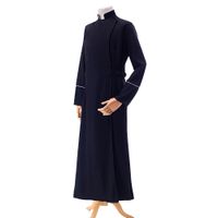 Priest Kostüm Karnavalı Pastor Elbise Ortodoks Katolik Papa Baba Üniforma Vaiz Giyim Mardi Gras Cosplay Bakan Robe
