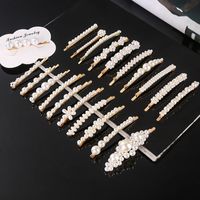 Women Hairpins 40 Different Styles Pearl Hair Clips Elegant Bobby Pins Side Bang Clips Barrettes Headdress Fashion Hair Jewelry Accessories
