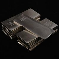 10g 49 * 19 * 0.7mm fine Silver S999 Pure Silver Bar Surowiec, aby wykonać kolczyk 999 Sterling Investment