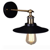 Vintage plaqué Applique industrielle Retro Loft LED mur Light Country Style de lampe pour Sconce Accueil Éclairage Diamètre 21 cm