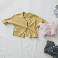 FM Japonya Qaulity Yeni Ins Sonbahar Küçük Çocuk Erkek Kız Pamuk Ceket Düz Çocuk Giyim Dış Giyim Ceket