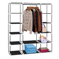 Bedroom Furniture 69&quot; Portable Clothes Closet Wardrobe Large Capacity Storage Cabinet Organizer Extra Strong and Durable Shoes Rack