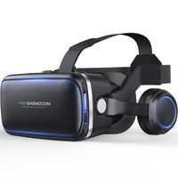 Casque VR Capacete Virtual Reality Óculos 3D Óculos de Óculos de Óculos com fone de ouvido para iPhone Android Smartphone Smart Phone Stereo