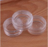 Cosmetic Compact Lip Gloss rotonda spalla Cream Scatole Sottopackage caso di imbottigliamento vaso di plastica trasparente Pot Bottiglia Contenitori 0 11wq F2