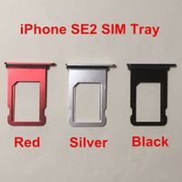 Livre DHL para iPhone Se2 SIM Cartão Bandeja Telefone celular Acessórios Substituição de cores vermelhas pretas pretas originais