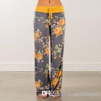 Women Floral Yoga Palazzo Trousers 23 Styles Summer Wide Leg...