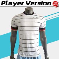 2021 2022 Jogador Versão Havertz Gnabry Soccer Jersey Werner Muller Casa Branco Camisa de Futebol Black Nation Futebol Uniforme
