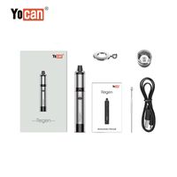 100% authentischer Yocan-Regenwachs-Vaporizer-Vape-Stift Quad-Spulen abnehmbar eingebautes Silikonglas E-Zigaretten gegen Bong DHL Freies Verschiffen