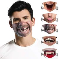 Komik Erkekler Tasarımcı Maskeler Yıkanabilir Yeniden kullanılabilir Yüz Kaplamaları Koruma Yüz Shields Mascherina İçin Yüz Maskesi yazdır