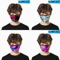 Máscaras puede lavar la cara del polvo anti respirador reutilizable Mascarilla No colgante ajustable del oído impresión rico colorido Carnaval Thin 2 2fdc C2