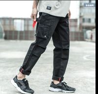 2018 Fashion High Street Men Jeans Long Casual Pants Army Green Big Pocket Cargo Pants Hip Hop Punk Jogger Brand Jeans Men