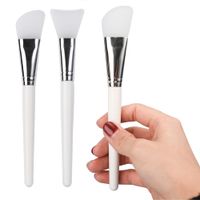 Silicone Mask Brushes Facial Face Mash Fan Shaped Knife Shaped Makeup Brushes Women Face Care Tool J1696