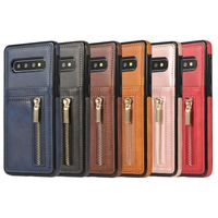Carteira de couro Flip Phone Capas para Samsung A50 A90 S10 S9 Plus Nota 9 10 Pro A7 A8Plus Telefones Voltar caso capa
