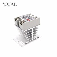 mini single phase solid state ssr luminum heat sink dissipation radiator newest rail mount for 10a-40a relay