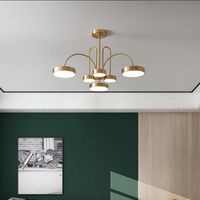 İskandinav bütün bakır salon lamba, modern minimalist ışık lüks yatak odası lamba yaratıcı kişilik restoran avize