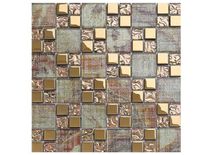 2020 materiais de construção Fabricante de venda direta mosaico de vidro grosso de parede do banheiro Fundo do mosaico laminado Mosaic