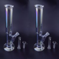 New Beaker Glass Bong Thick Water Pipe Recycler Dab Rig 11.8 inch glass water bongs Heady Quarts Bowl Bubbler Kookahs chicha Straight Tube