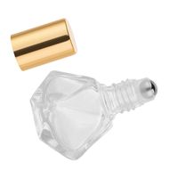 Botellas de perfume de rodillo portátil vacío 5ml Rellenado para aceites esenciales Botellas de cristal de bola de acero Culo de envío rápido
