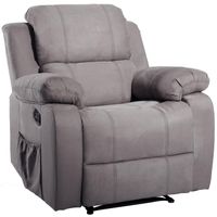 ORIS FUR. Suede riscaldata massaggio reclinabile Divano sedia ergonomica Salone con 8 Vibrazioni Motors PP039116EAA