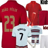 20 21 Joao Felix B.Fernandes Jota Ev Uzakta Çocuk Kiti Futbol Forması 20 21 Joao Felix Çocuklar Camisa de Futebol Futbol Jersey Gömlek 2021