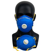 KN95 cup type designer face mask headband mask Activated Carbon  Reusable Breathing Respirator Valve protective Masks