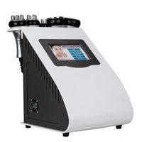 5 en 1 Liposucción ultrasónica 40k Cavitación multifunción de reducción de grasa Vacuum Multipolor RF Láser Slimming Máquina de radio