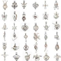 10 pieces a lot MIX 30 styles Pearl Cage Pendant Love Wish N...