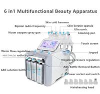 6 in 1 Wasser Sauerstoff HydroFacial Machine Hautpflege Tiefe Reinigung Peeling Hydro Dermabrasion Wasser Sauerstoff Düsenschalenmaschine
