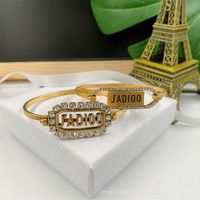 D Lettere D 2020 Nuovo braccialetto di diamante in ottone Fashion All-Match Internet Celebrity Braccialetto Trendy Ins