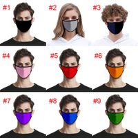 26 Renkler Saf Renk Blank Moda Yüz Çocuklar Anti Toz Ağız Kül Yetişkin Yıkanabilir Yeniden kullanılabilir Yüz Maskeleri Sigara Tek tasarımcı maskeleri Maske
