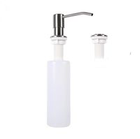 Plastpump Hand Sanitizerflaskor Tom 304 Rostfritt stål Heads Makeupflaska Pressad flytande Tvål Dispenser Avtagbar 6 5WM G2