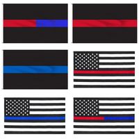 Stripe Star Flag Amerika Black Blue Red White Classic National Flags 90 * 150cm Independence Day Banner Hot Sale 5DS G2