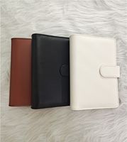 Creative 8 estilos coloridos macarrones mano ledger notepad shell suelto-hoja lindo cuaderno diario papelería cubierta para regalos suministros de oficina