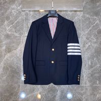 2019new 패션 블랙 신랑 턱시도 빨강, 흰색과 파란색 줄무늬 옷 깃 사업 웨딩 드레스 뛰어난 자켓 재킷 정장