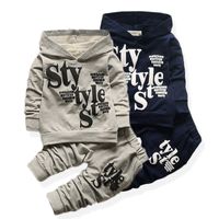 Baby Clothes For Boys Alphabet Long Sleeve Top Pants 2-Piece Set Autumn Sweater Suit Children&#039;s Clothing Apparel Outfit