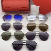 2020 Neuer Bestseller Super Light 0166 Neuter Designer Design Mode Sonnenbrille Rahmen UV400 Dekorative einfache Sonnenbrille Komplette Box