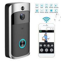 Wifi Campainha de Vídeo, Detecção de Movimento com Visão Noturna IR, Smart Wireless Porta Bell, Remoto-Controle HD Home Security Camera