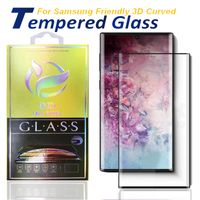 Protetor de tela amigável do caso para a nota de Samsung 20 S20 Ultra S8 S8 mais vidro temperado com embalagem de varejo
