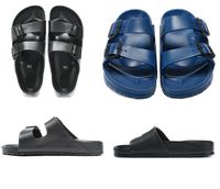 2020 Frauen der Männer Flip-Flops Outdoor Sandalen Slides Boston Eva Pantoffeln Schuhschnallen Designer Luxus Mokassin Schwarz Weiß Blau 35-43