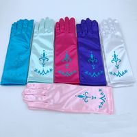 Prinzessin Handschuhe für kleine Mädchen Dress up Snow Queen Handschuhe Cosplay Kinder volle Finger-Handschuhe für Halloween-Weihnachtsfest