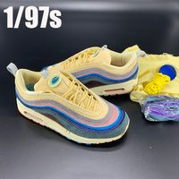 With box Sean Wotherspoon x 1 97s VF SW Hybrid sneakers men women corduroy rainbow fashion running shoes US 5.5-12