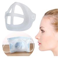 Rápido transporte 3D máscara bracket reutilizável protetor de protecção de batom insuficiência interior nariz aumento respirando espaço da cobertura da capa 1000pcs