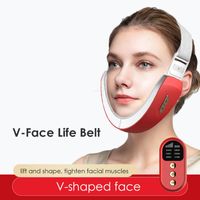Terapia galvánica LED Photon V-Face Chin V-Line Face Máquina para adelgazar V-Line Up Facial Levantamiento Cinturón Bill Dispositivo de adelgazamiento