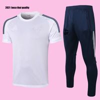 red and white polo sweat suit