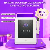 3D 4D HIFU macchina 12 linee focalizzata lifting antirughe apparecchiature ad ultrasuoni grasso corporeo riduzione dimagrimento bellezza di rimozione (2, 5 o 8 cartucce)