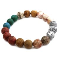 Colorido Cielo Noche Starlight Galaxy Beads Strands Bracelets 10 mm Pulsera de piedra natural para hombres Regalo de las mujeres